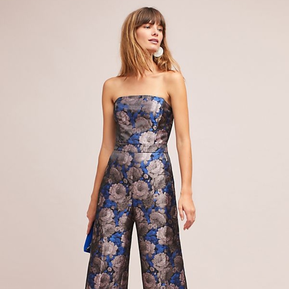 Graylin by Anthropology Strapless Jumpsuit size XS